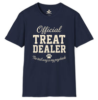 Load image into Gallery viewer, Official Treat Dealer - The tail wag is my paycheck - Funny T-Shirt For Dog Moms
