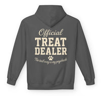Load image into Gallery viewer, Official Treat Dealer - The tail wag is my paycheck - Hilarious Hoodie For Dog Moms
