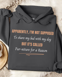 Load image into Gallery viewer, Apparently I’m Not Supposed to Share My Bed With My Dog -  Dog Mom Hoodie
